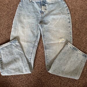 Zara Faded Blue Denim Jeans